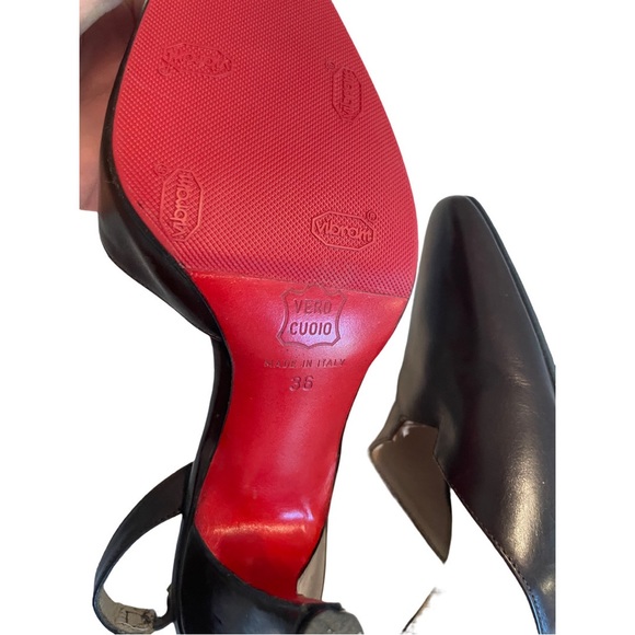 Christian Louboutin Y2K Brown (3.5”) Pointed Toe Slingback Pumps Shoes heels 36 - Picture 6 of 12